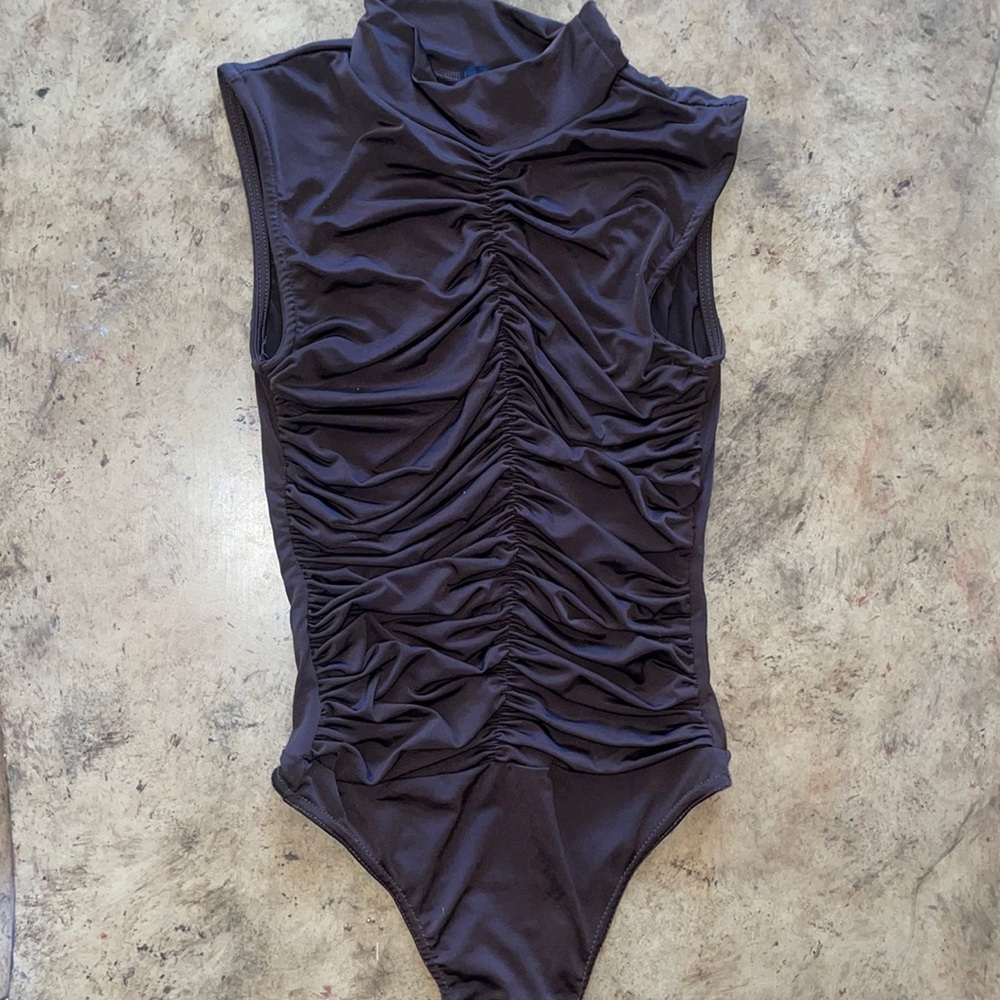 Brown bodysuit size 0